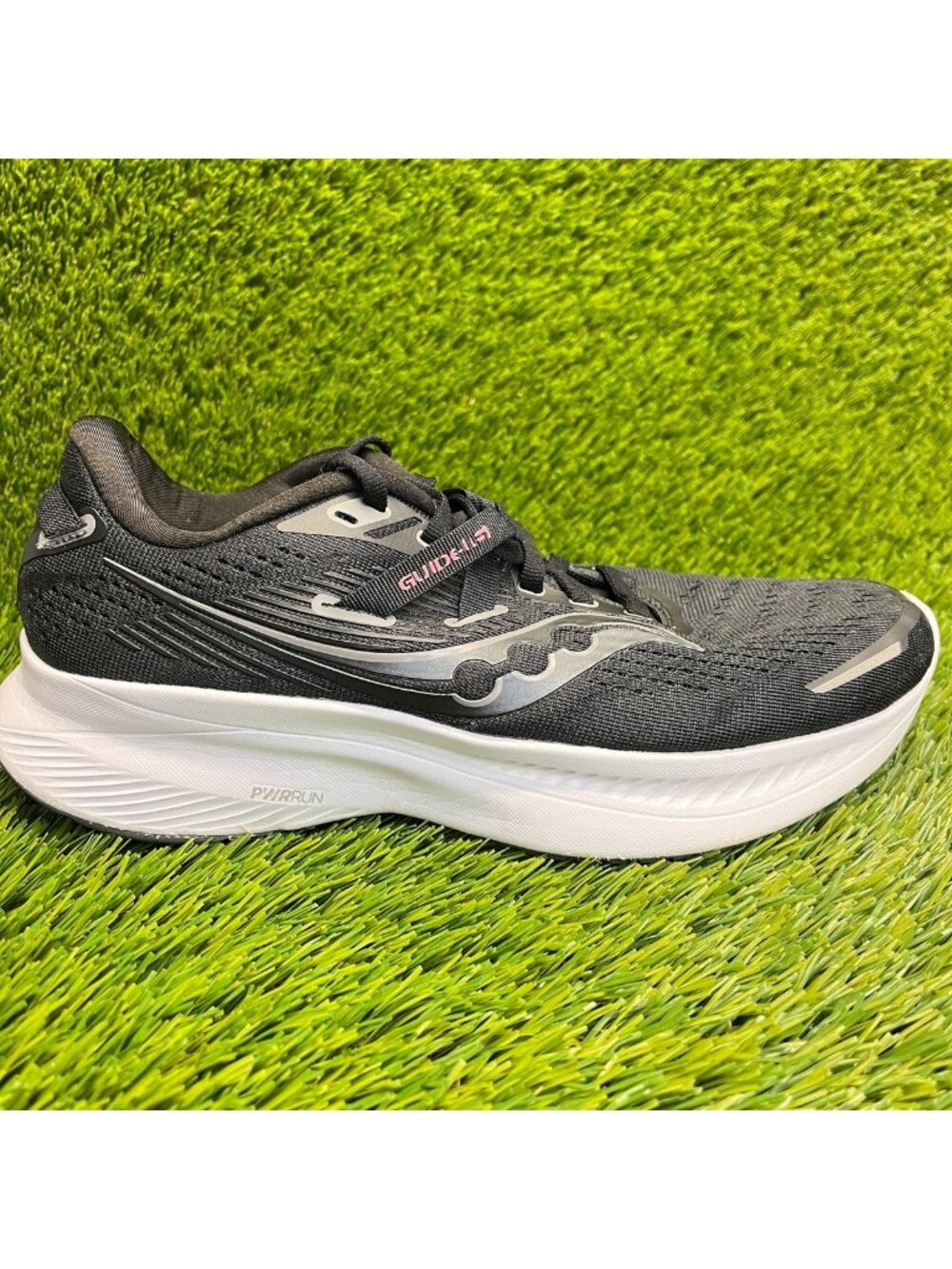 Saucony Guide 16 Womens Size 8 Black White Athletic Running Shoes Sneakers
